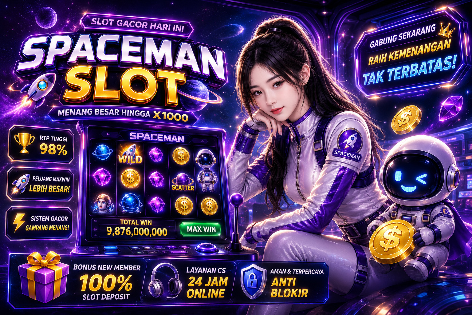 Spaceman Slot Menawarkan Pengalaman Bermain yang Ringan dan Menyenangkan